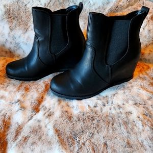Universal Thread Wedge Booties 11W Black